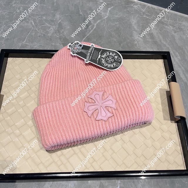 Chrome Hearts クロムハーツ スーパーコピー カシミア ビーニー キャップ ピンク