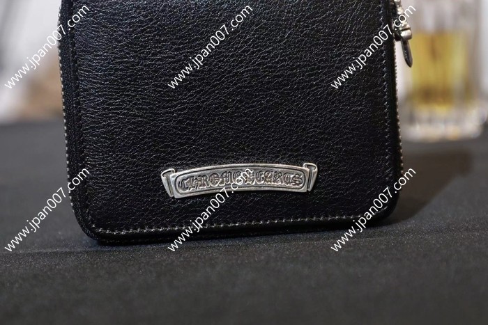 スクエア ジップ ビルウォレット インボイスあり クロムハーツ 財布 / スクエア ジップ ビル ブラックレザー