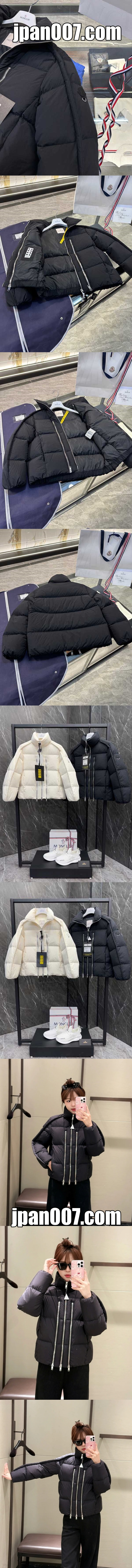 Moncler x Willow Smith YAEL ブラック レディース クロップド ダウンジャケット とても暖かい(J209T1A00011M5093999)