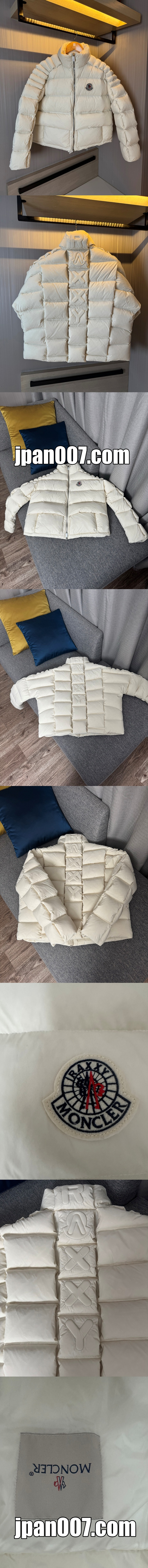 Moncler x Raxxy Dofa オフホワイトカップルズ ショートファンタジー ステップダウンジャケット セレブスタイル(I20961A00011M3485999)