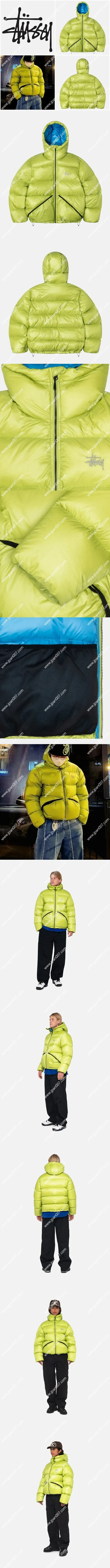 Stussy Micro Ripstop Down Parka Jacket ステューシー マイクロ リップストップ ダウン パーカー ジャケ ライム(115685)