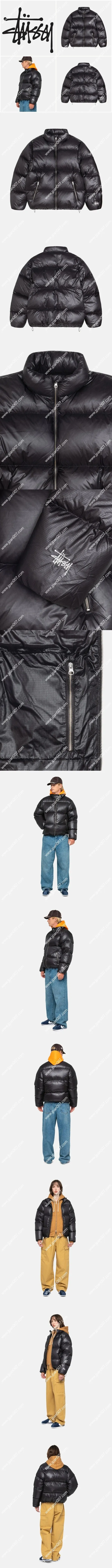 Stussy Down Puffer Parachute Ripstop Charcoal ステューシー ダウンパファー パラシュート リップストップ チャコールグレー(115742)