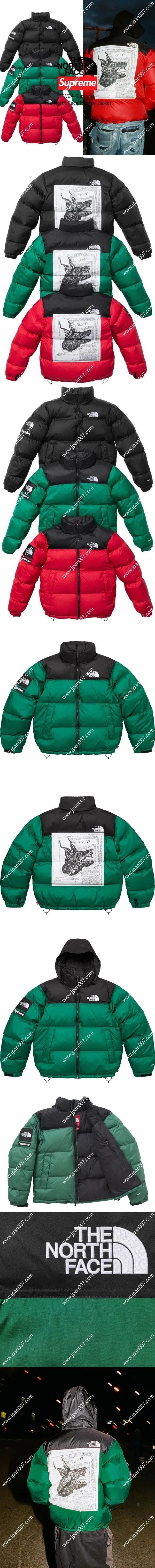 シュプリーム x ザノースフェイス レイモンドペティボン ヌプシ ジャケット グリーン(Supreme0024)