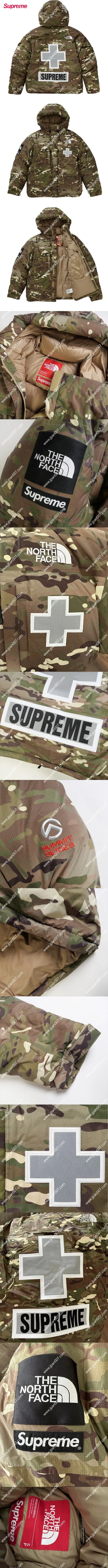 シュプリーム x ザノースフェイス サミットシリーズ レスキュー バルトロジャケット カモフラージュ(Supreme0012)