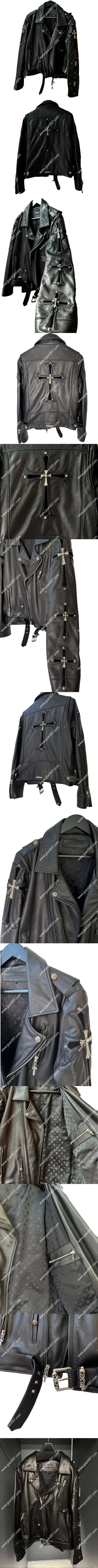 クロムハーツ クロスパッチ ライダース レザージャケット(Chrome Hearts 0006)