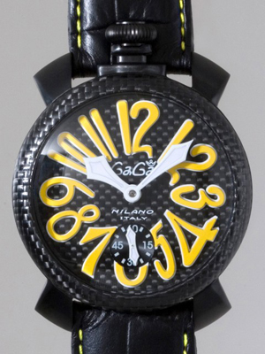 ガガ･ミラノスーパーコピー マニュアル 48mm 500本限定 5016.2 ブラック皮