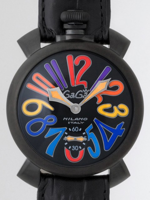 ガガ･ミラノスーパーコピー マニュアル 48mm 手巻き 5012.3 ブラック皮ガガ･ミラノスーパーコピー マニュアル 48mm 手巻き 5012.3 ブラック皮