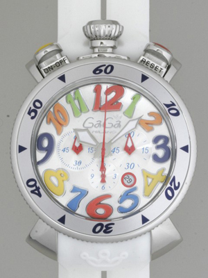 ガガ･ミラノスーパーコピー クロノ48mm クォーツ 6050.2 レッドラバー