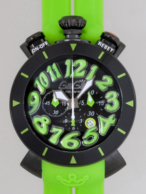 ガガ･ミラノスーパーコピー クロノ48mm クォーツ 6056.9 ホワイトラバー