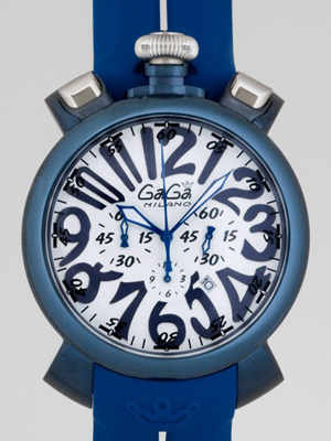 ガガ･ミラノスーパーコピー クロノ48mm クォーツ 6050.1 レッドラバー