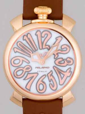 ガガ･ミラノスーパーコピー マニュアル40mm クォーツ 5021.2 ブラウンラバー