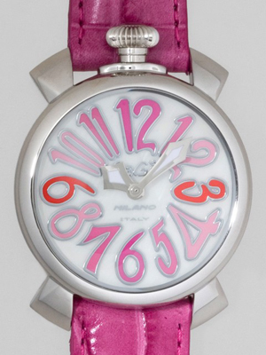 ガガ･ミラノスーパーコピー マニュアル40mm クォーツ 5020.6 チェリー皮