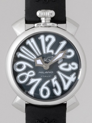 ガガ･ミラノスーパーコピー マニュアル40mm クォーツ 5020.4 ブラックラバー