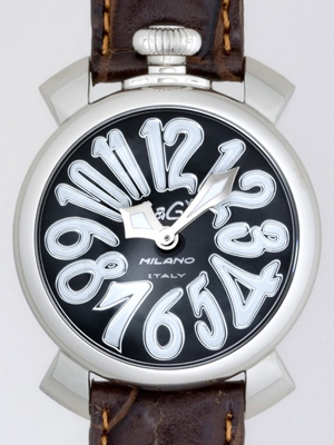 ガガ･ミラノスーパーコピー マニュアル40mm クォーツ 5020.4 ブラウン皮