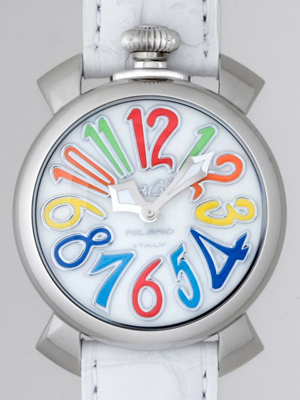ガガ･ミラノスーパーコピー マニュアル40mm クォーツ 5020.1 ホワイト皮
