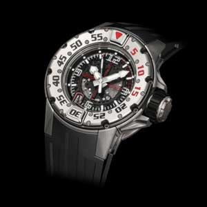 リシャール?ミルスーパーコピー RM028 オートマティック ダイバーズ TI スケルトン 自動巻 ラバー