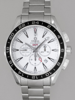 オメガスーパーコピー OMEGA シーマスター 231.10.44.52.04.001 コーアクシャル アクアテラ GMT クロノメーター ホワイト