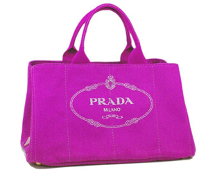 プラダスーパーコピー PRADA トートバッグ キャンバス ピンク BN18727