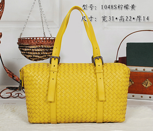 ボッテガ・ヴェネタスーパーコピー レモン黄 original leather 手提げ/ショルダーバッグ 1048S-1