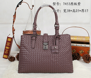 ボッテガ・ヴェネタスーパーコピー パープル original leather ショルダーバッグ 7453