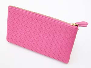 ボッテガ・ヴェネタスーパーコピー BOTTEGAVENETA 二つ折長財布 210002V0013-6604 アンティークピンク
