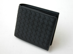 ボッテガ・ヴェネタスーパーコピー BOTTEGAVENETA メンズ二つ折財布 156820V4651-1000 ブラック