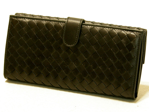 ボッテガ・ヴェネタスーパーコピー BOTTEGAVENETA Wホック長財布 134075V0013-1000 ブラック
