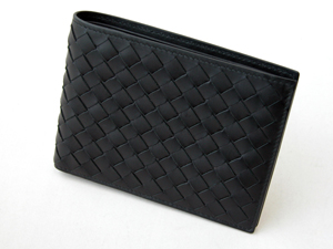 ボッテガ・ヴェネタスーパーコピー BOTTEGAVENETA メンズ二つ折財布 123226V4551-1000 ブラック