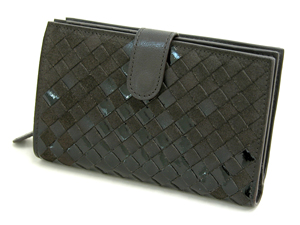 ボッテガ・ヴェネタスーパーコピー BOTTEGAVENETA 二つ折長財布 121060VHBF1-1301 ダークブラウン