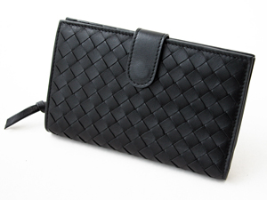 ボッテガ・ヴェネタスーパーコピー BOTTEGAVENETA 二つ折長財布 121060V0013-1000 ブラック