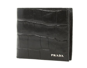 プラダスーパーコピー ST COCCO 二つ折財布 ブラック カーフレザー 2M0738