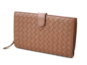 ボッテガ・ヴェネタスーパーコピー BOTTEGAVENETA ホック付長財布 114074V0013-2510 ブラウン