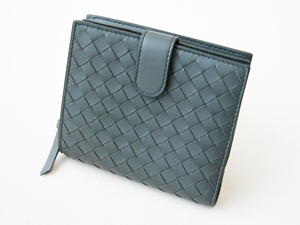 ボッテガ・ヴェネタスーパーコピー BOTTEGAVENETA 二つ折ラウンドファスナー財布 114073V0013-1302 ダークグレー