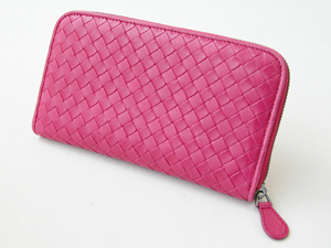 ボッテガ・ヴェネタスーパーコピー BOTTEGAVENETA ラウンドファスナー長財布 114076VK873-6441 フクシア