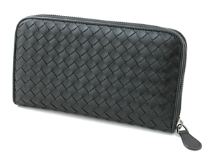 ボッテガ・ヴェネタスーパーコピー BOTTEGAVENETA ラウンドファスナー長財布 114076V4651-1000 ブラック