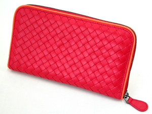 ボッテガ・ヴェネタスーパーコピー BOTTEGAVENETA ラウンドファスナー長財布 114076V00AP-6674 レッド