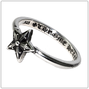 クロムハーツスーパーコピー リング/指輪（Chrome Hearts）バブルガム・リング/5ポイントスター CR63