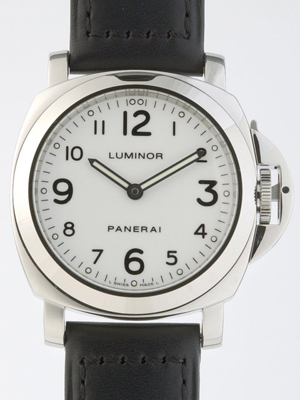 パネライスーパーコピー PANERAI ルミノールベース PAM00114 44mm シースルーバック ホワイト