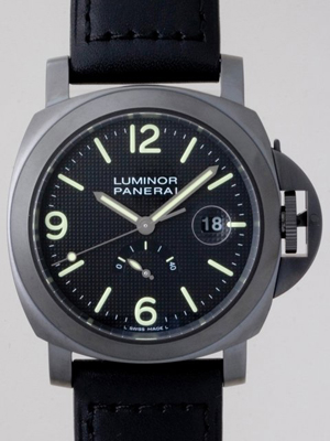 パネライスーパーコピー ルミノールパワーリザーブ PAM00028 PVD加工 44mm ブラック