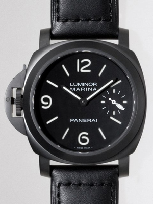 パネライスーパーコピー ルミノールマリーナ レフトハンド PAM00026 PVD加工 44mm 世界限定1,000本 ブラック