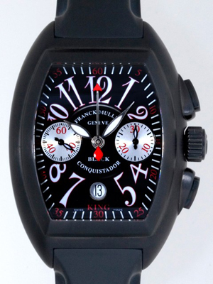 フランク・ミュラースーパーコピー コンキスタドール キング 8005KCC NR AC PVD ブラックラバー ブラック