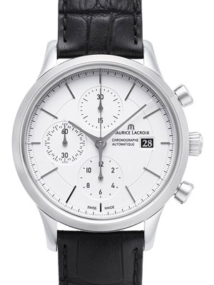 モーリス・ラクロアスーパーコピー レ・クラシック クロノグラフ LC6058-SS001-130 シルバー