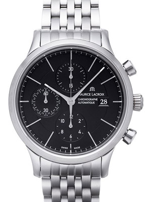 モーリス・ラクロアスーパーコピー レ・クラシック クロノグラフ LC6058-SS002-330 ブラック