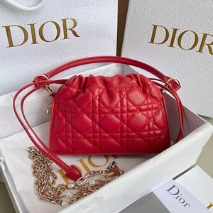 ディオール LADY DIOR MILLY ミニハンドバッグ スカーレットレッド（S0981ONMJ_M57R）