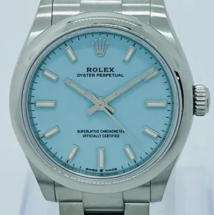 ロレックス オイスターパーペチュアル 277200 ステンレススチール ターコイズブルー 31mm