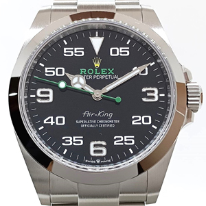 ロレックス エアキング 126900 ブラック オイスターブレス 40mm
