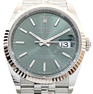 ロレックス デイトジャスト 126234 ミントグリーン ジュビリーブレス 36mm