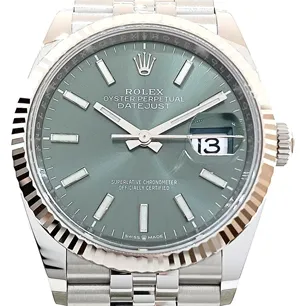 ロレックス デイトジャスト 126234 ミントグリーン ジュビリーブレス 36mm
