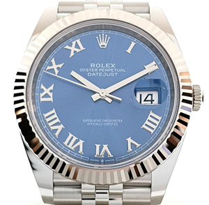 ロレックス  デイトジャスト 126334 ブルーローマ オイスターブレス 41mm