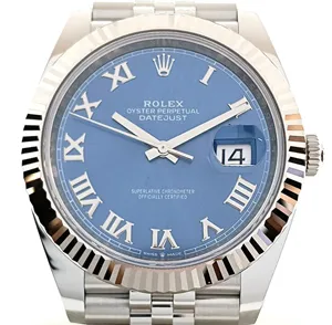 ロレックス  デイトジャスト 126334 ブルーローマ オイスターブレス 41mm